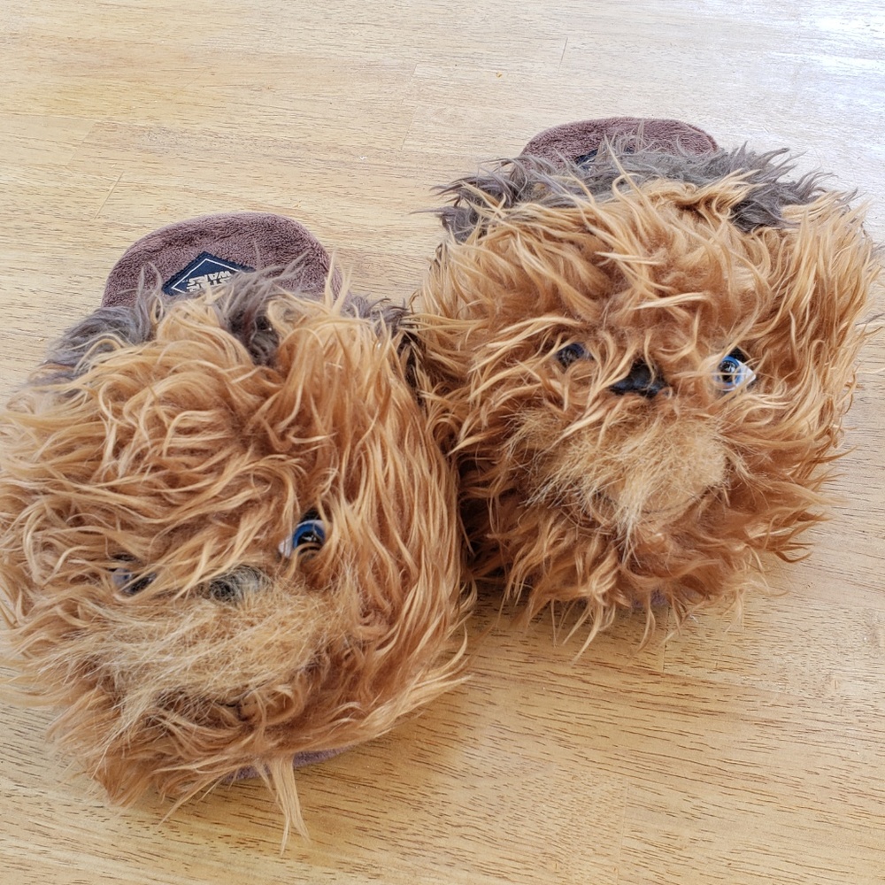STAR WARS Chewbacca plush slippers L - Picture 2 of 6